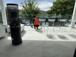 Professional window cleaning at a Canberra property